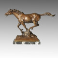 Animal Statue Horse Running Bronze Sculpture Tpal-087